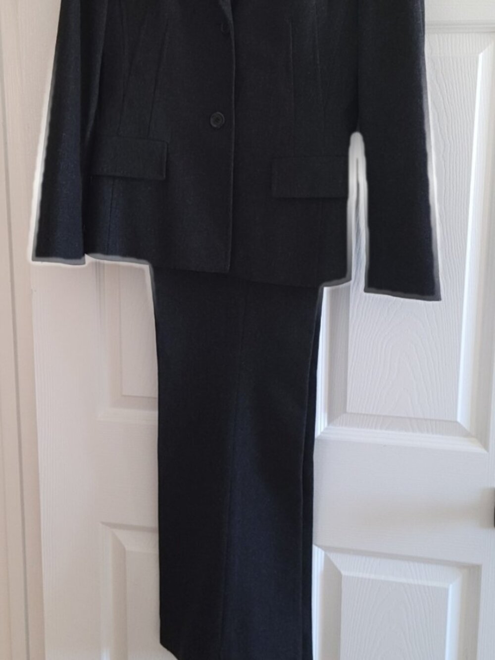 Hugo Boss Black Charcoal Wool Pantsuit Set 2 Piece